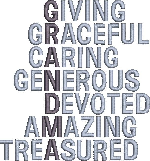 Love Grandma Word Art Love Grandma Word Art
