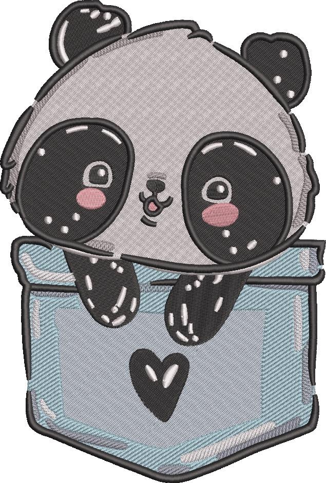 Cute Little Panda In A Pocket
