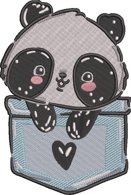 Cute Little Panda In A Pocket