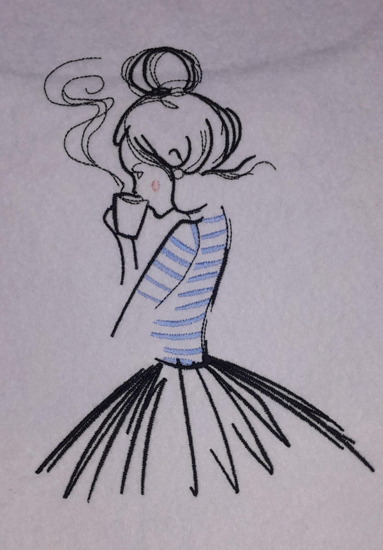 Girl Drinking Tea Girl Drinking Tea
