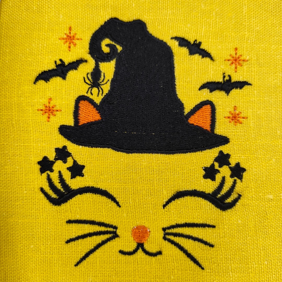 Halloween Cat Witch Face Halloween Cat Witch Face