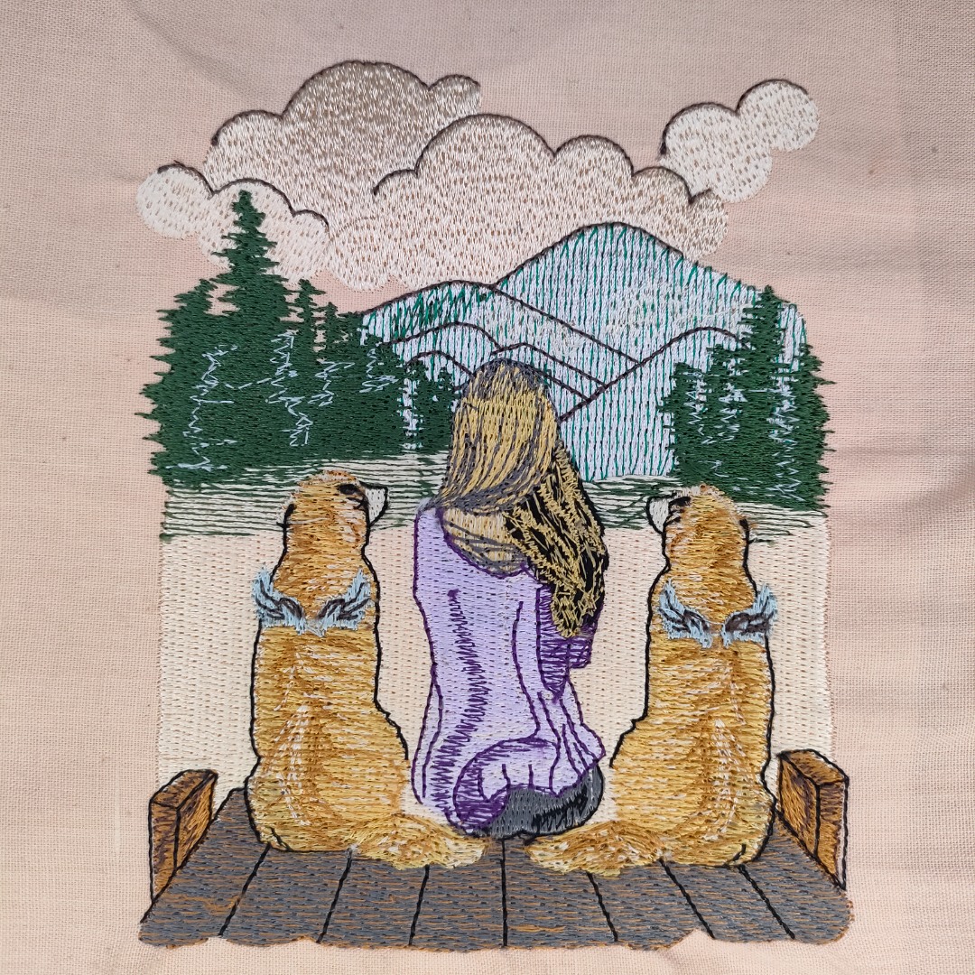 Girl With Dogs In Heaven Girl With Dogs In Heaven