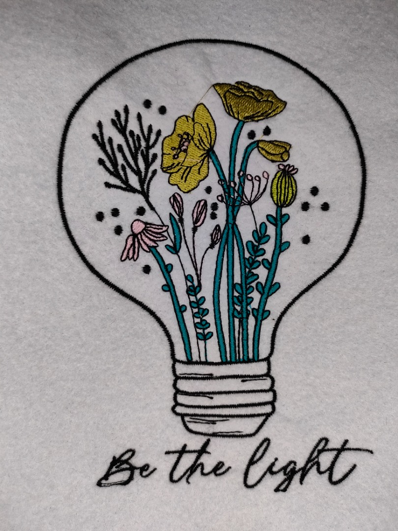 Be The Light Floral Bulb Be The Light Floral Bulb