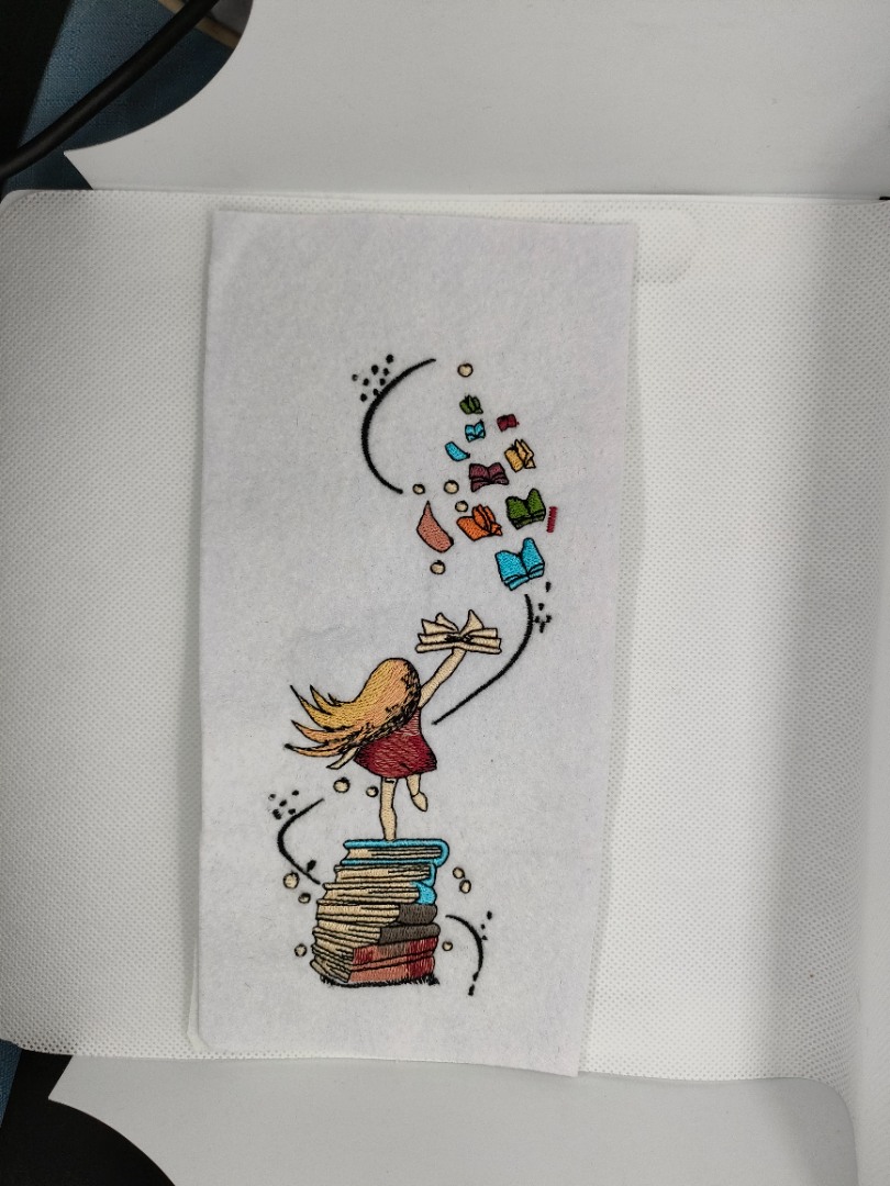 Dreamy Girl On Books