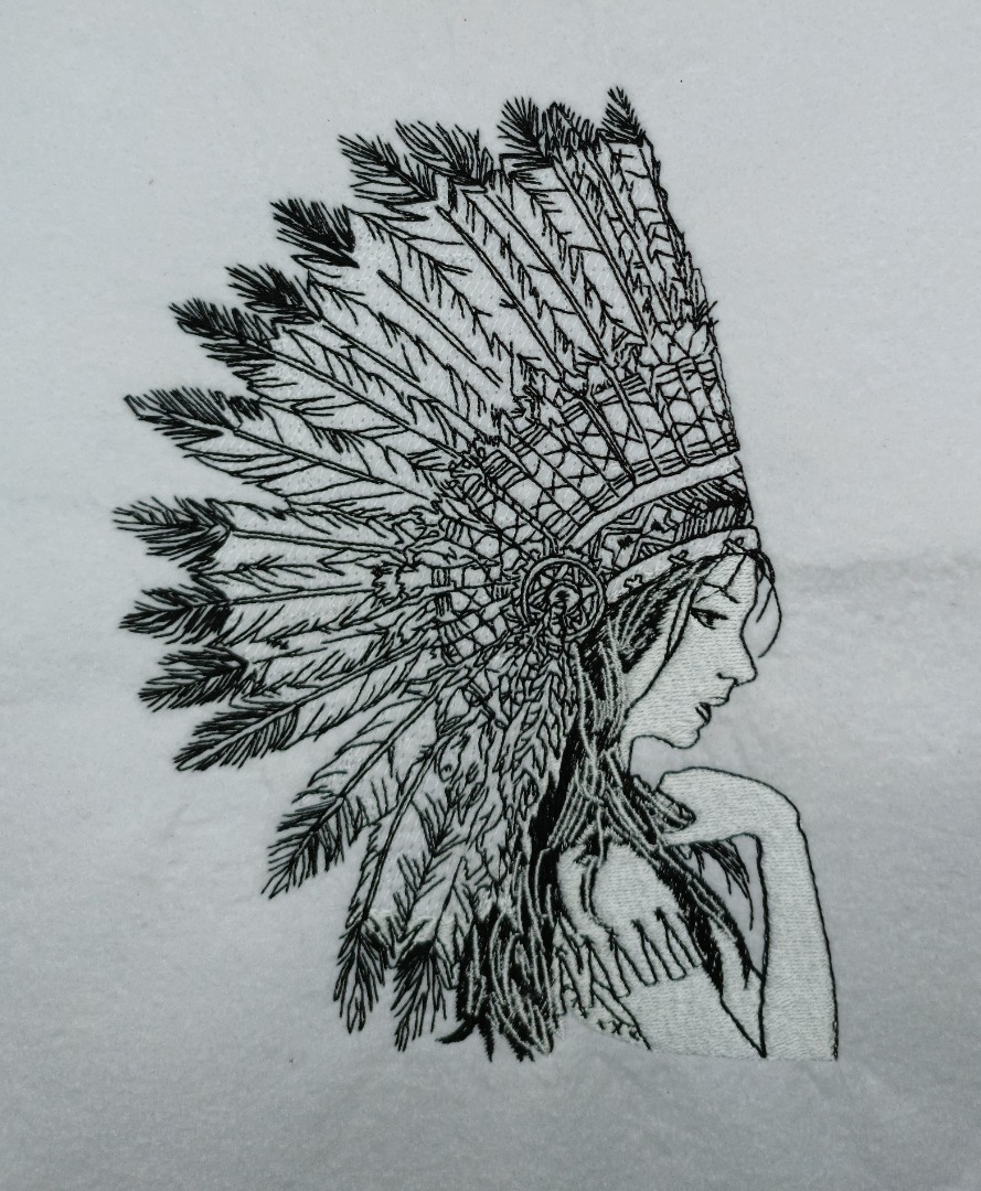 Native Women With Headdress Native Women With Headdress