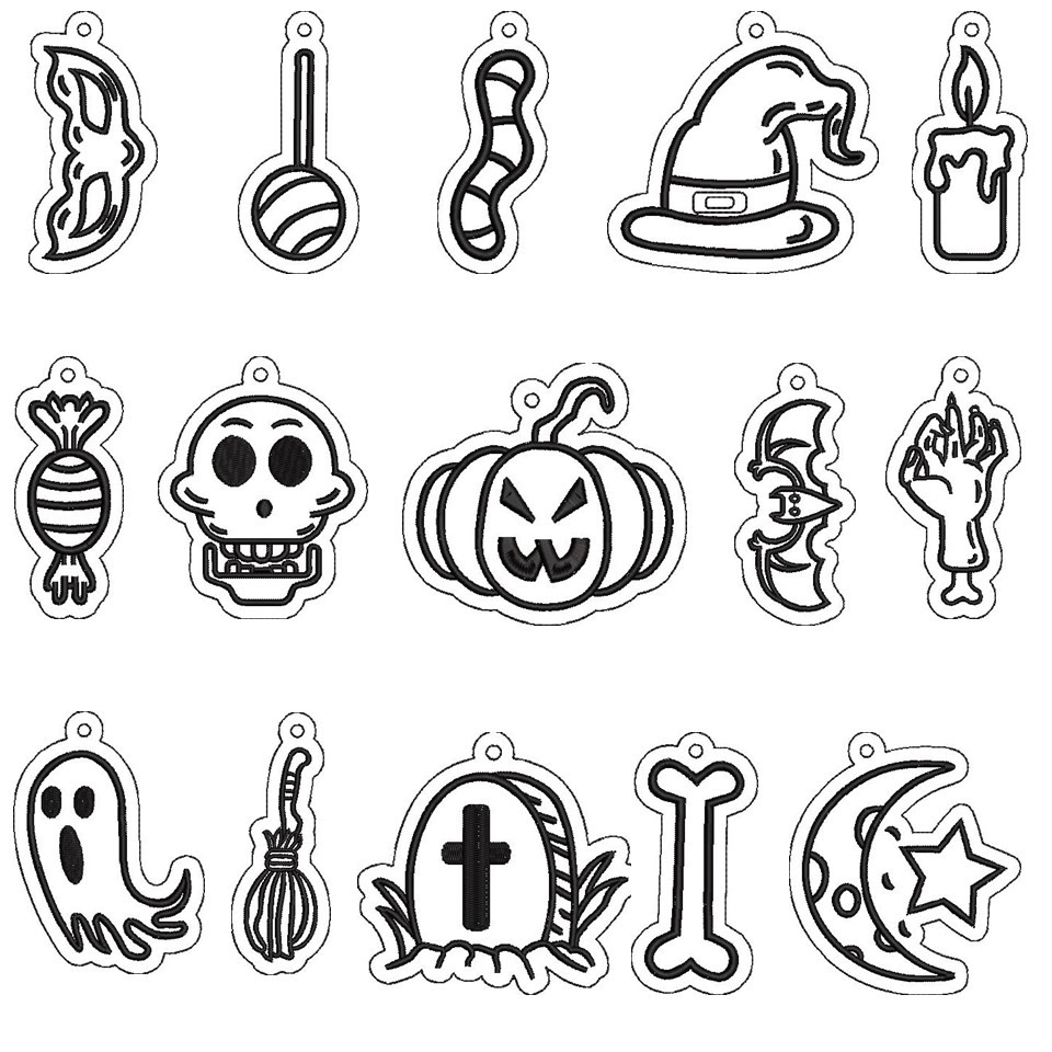 15 Halloween Key Fobs Collection 15 Halloween Key Fobs Collection