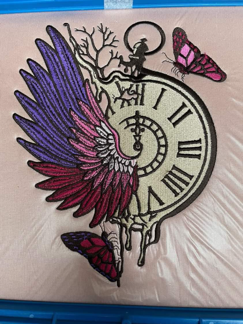 Floral Stopwatch With Butterflies