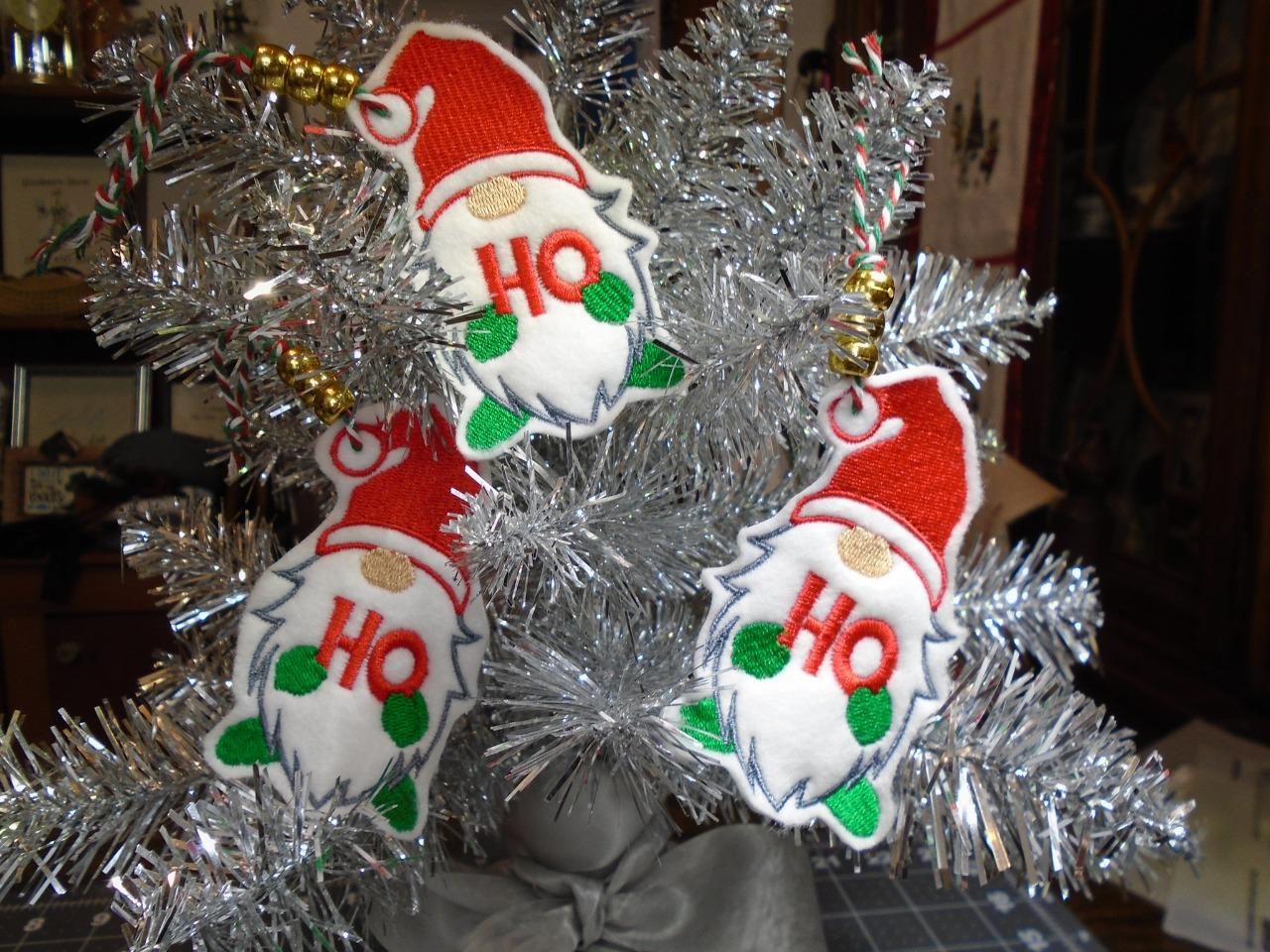 Christmas Santa Hat Gnome Patch