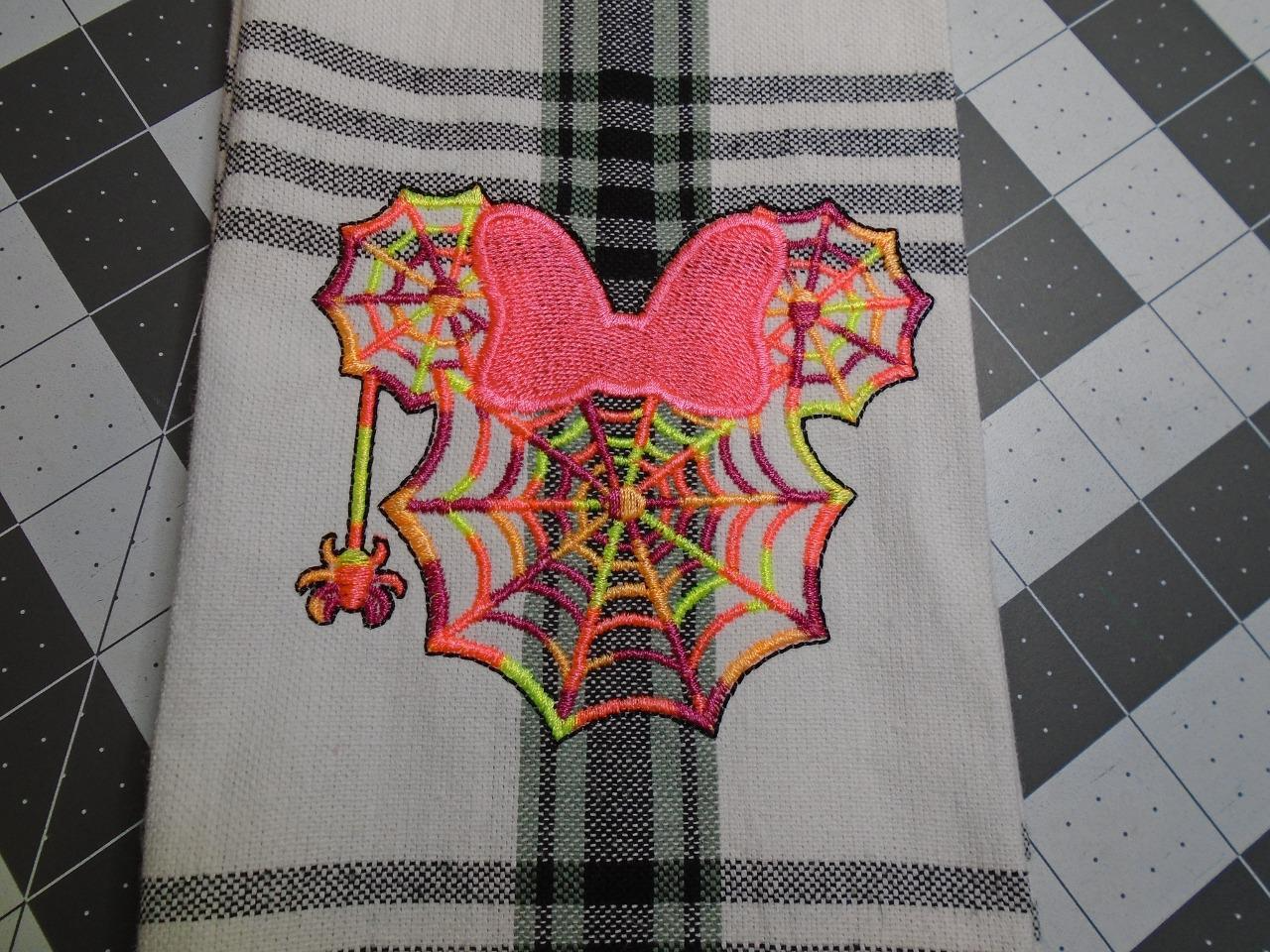 Mouse Head Spider Web Patch