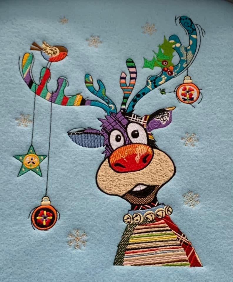 Colourful Christmas Reindeer