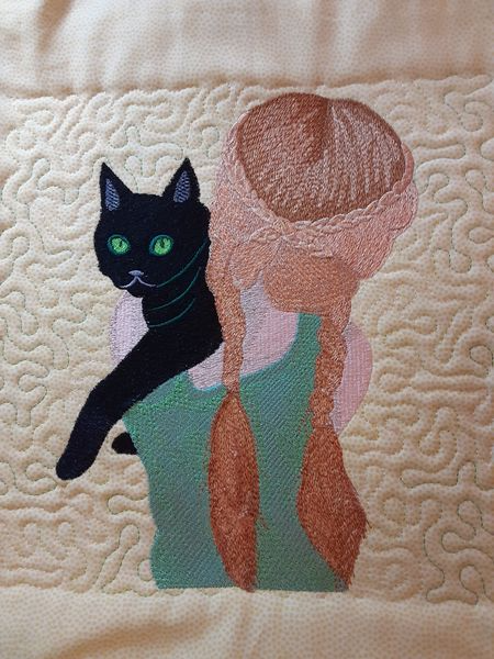 Cat With Girl
