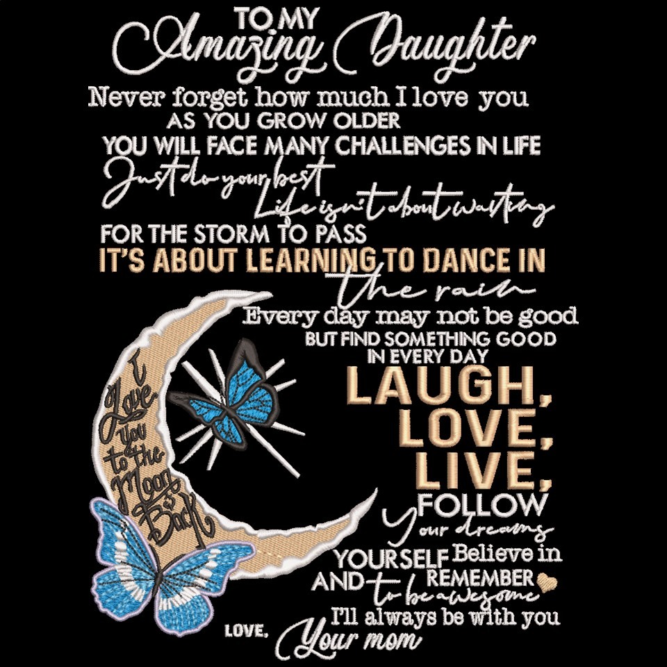 To My Amazing Daughter