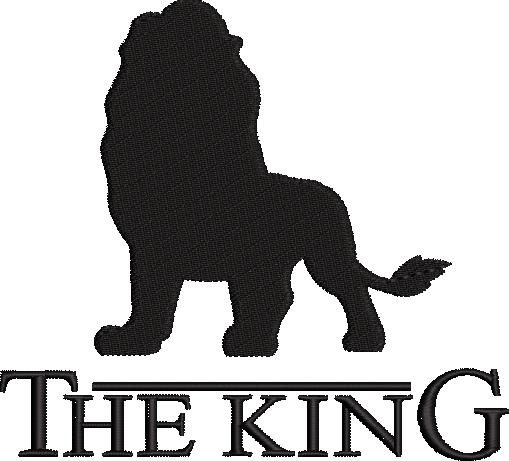 The King Embroidery Design The King Embroidery Design
