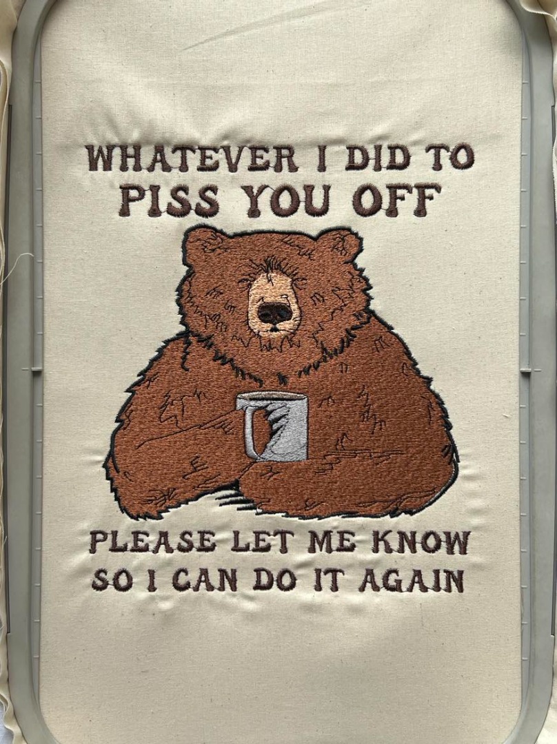 Do it Again Funny Bear Quote Do it Again Funny Bear Quote