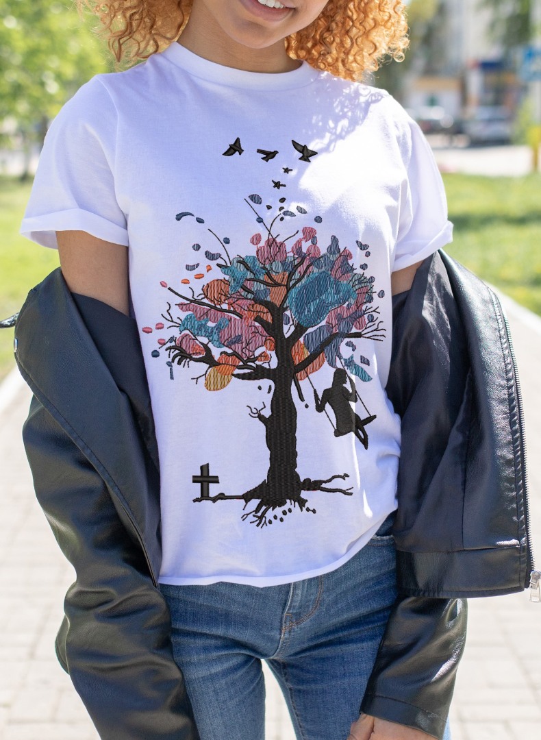 Color Tree Scene Color Tree Scene