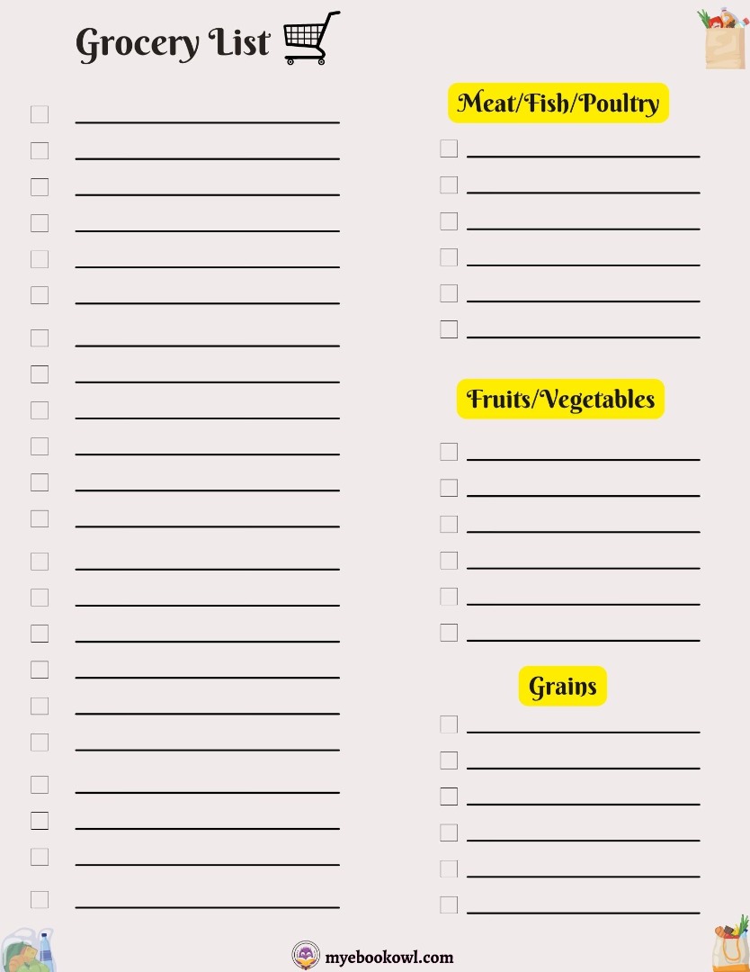 Household Printables
