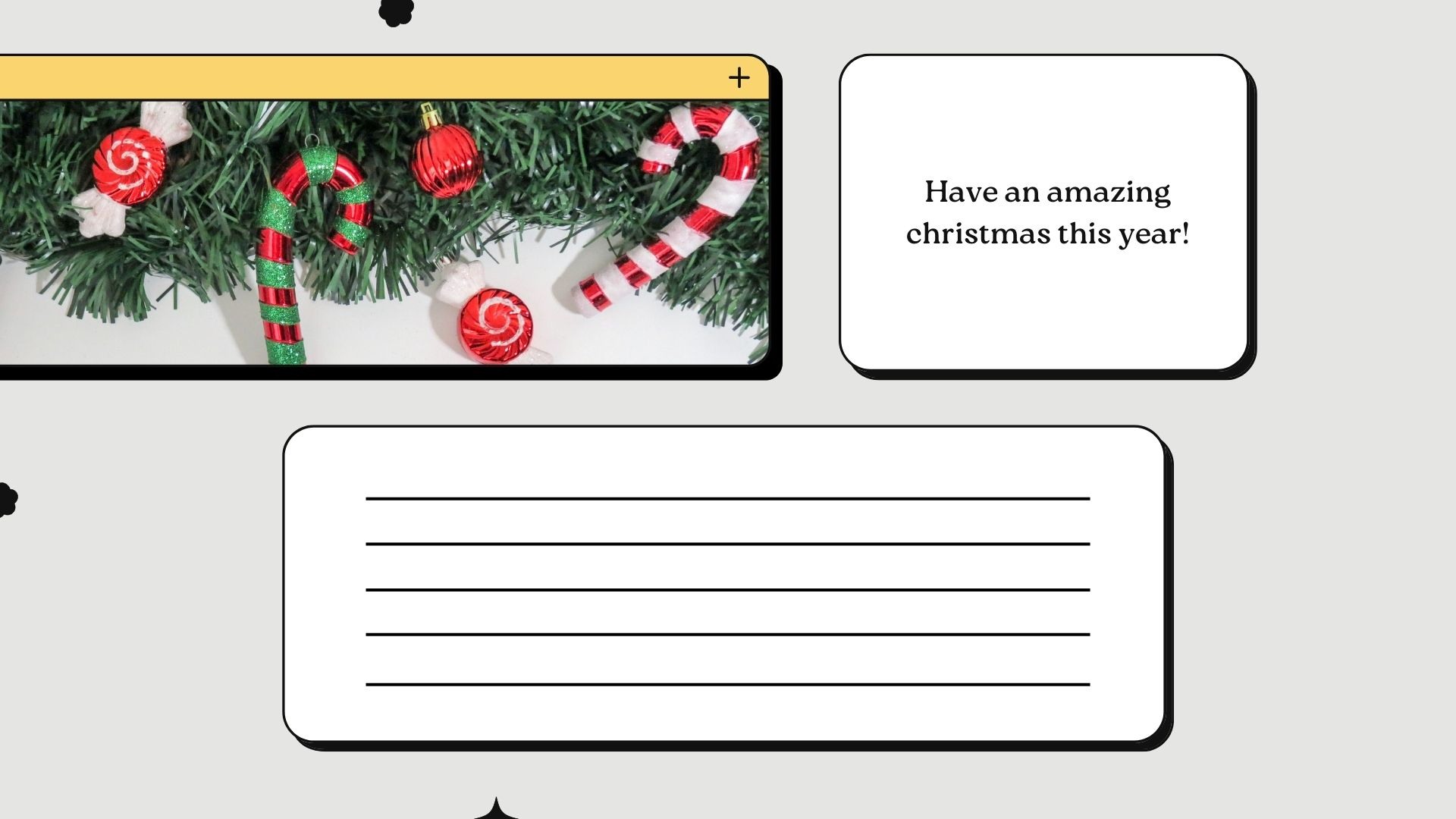 Christmas Greetings Printable Card