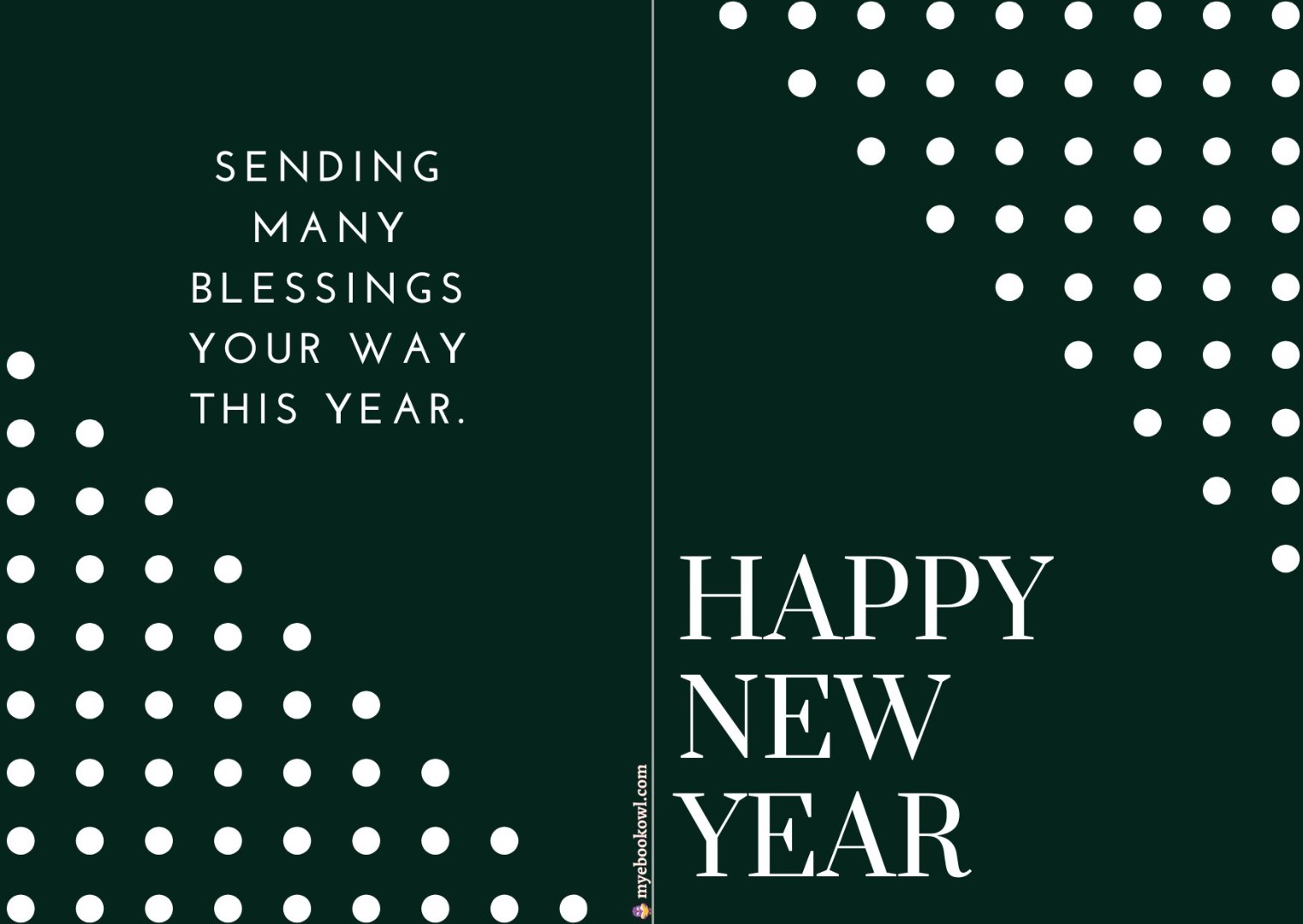 New Year Foldable Printable Cards New Year Foldable Printable Cards