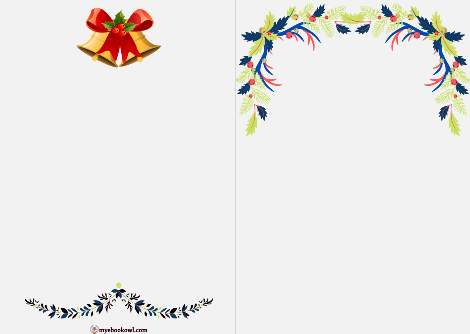 Merry Christmas Foldable & Happy New Year Printable Cards Merry Christmas Foldable & Happy New Year Printable Cards