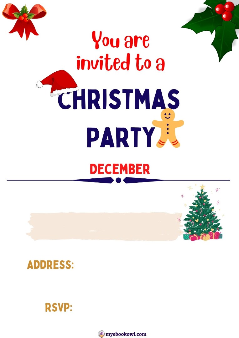 Christmas Invitation Printable Cards Christmas Invitation Printable Cards