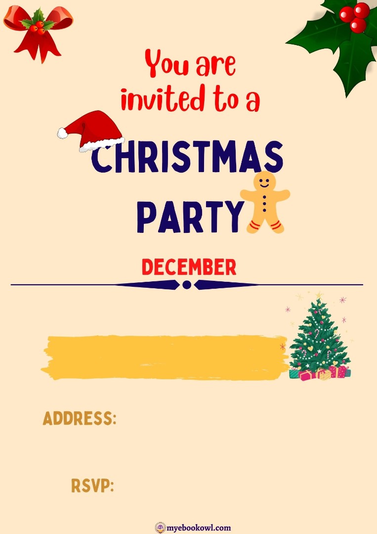Christmas Invitation Printable Cards Christmas Invitation Printable Cards