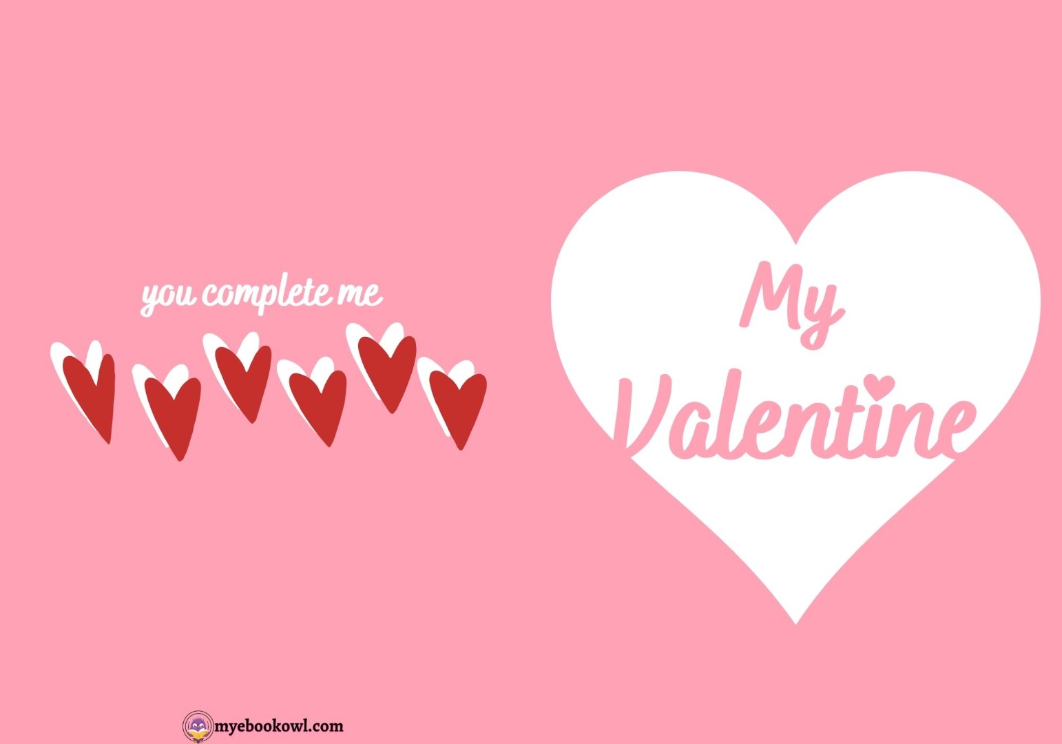 My Valentines Printable Foldable Cards My Valentines Printable Foldable Cards