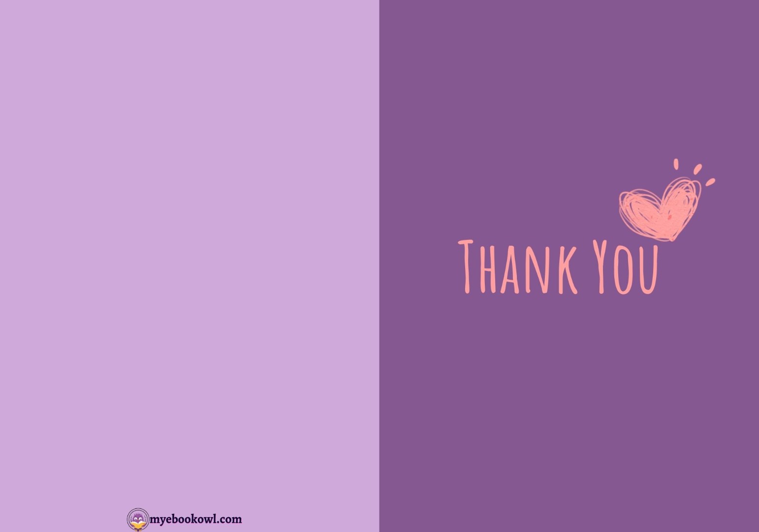 Thank You Foldable Printable Cards Thank You Foldable Printable Cards
