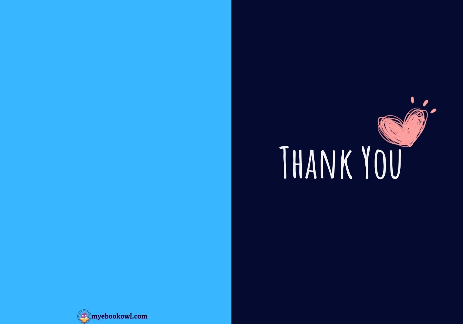 Thank You Foldable Printable Cards Thank You Foldable Printable Cards