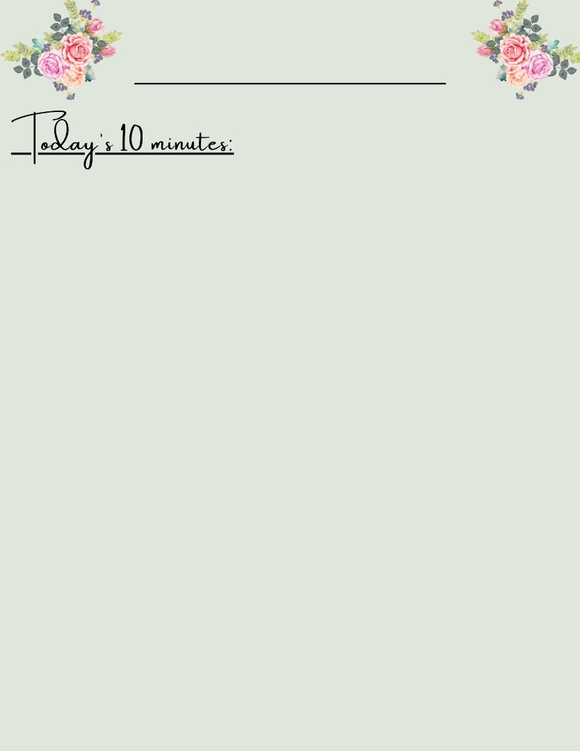 My 10 Minutes of Everyday Journal