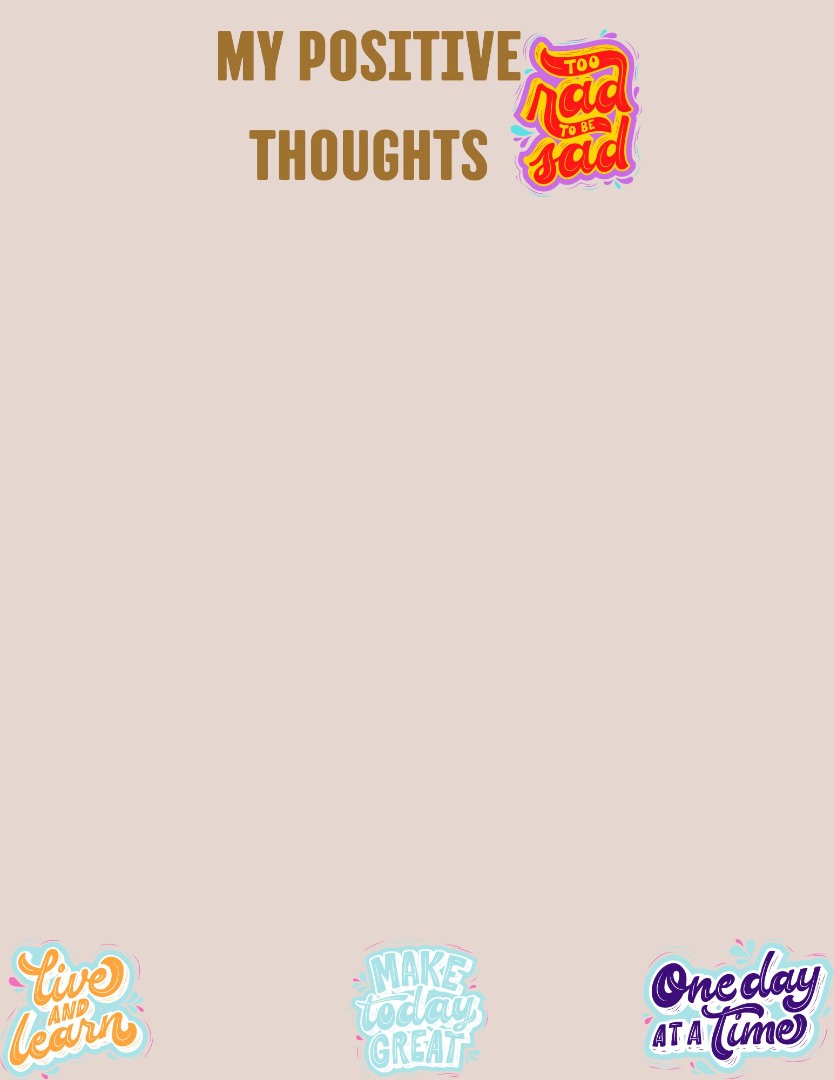 My Positive Thoughts Journal My Positive Thoughts Journal