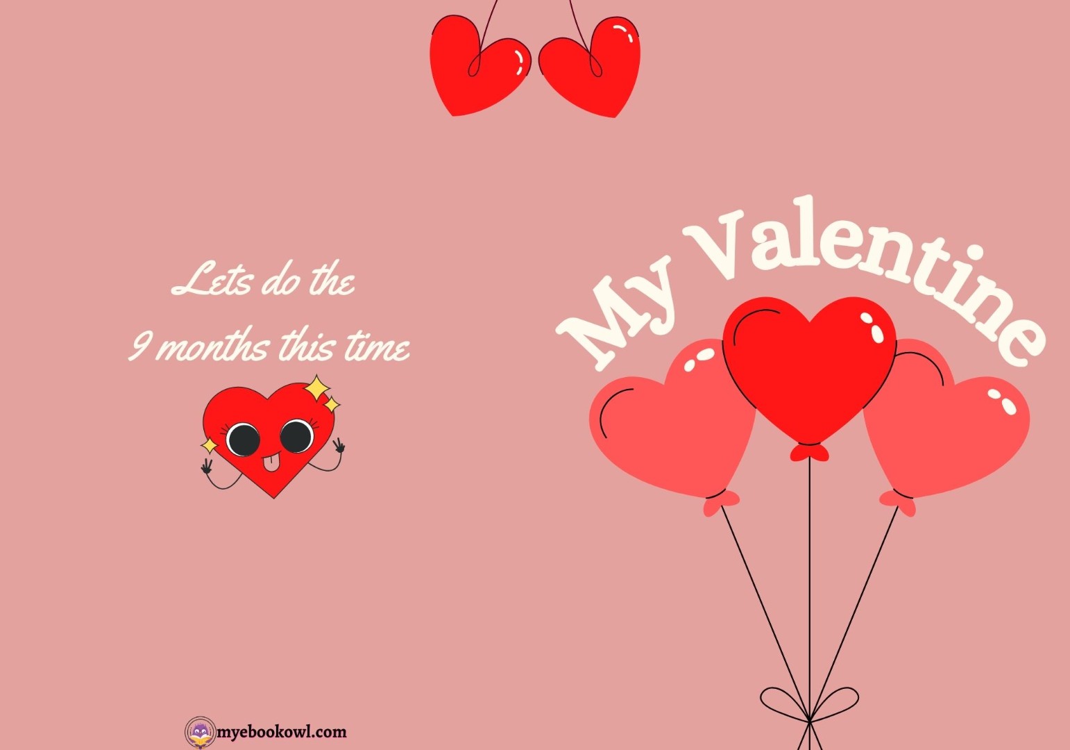 You are my Valentine Printable Foldable Cards