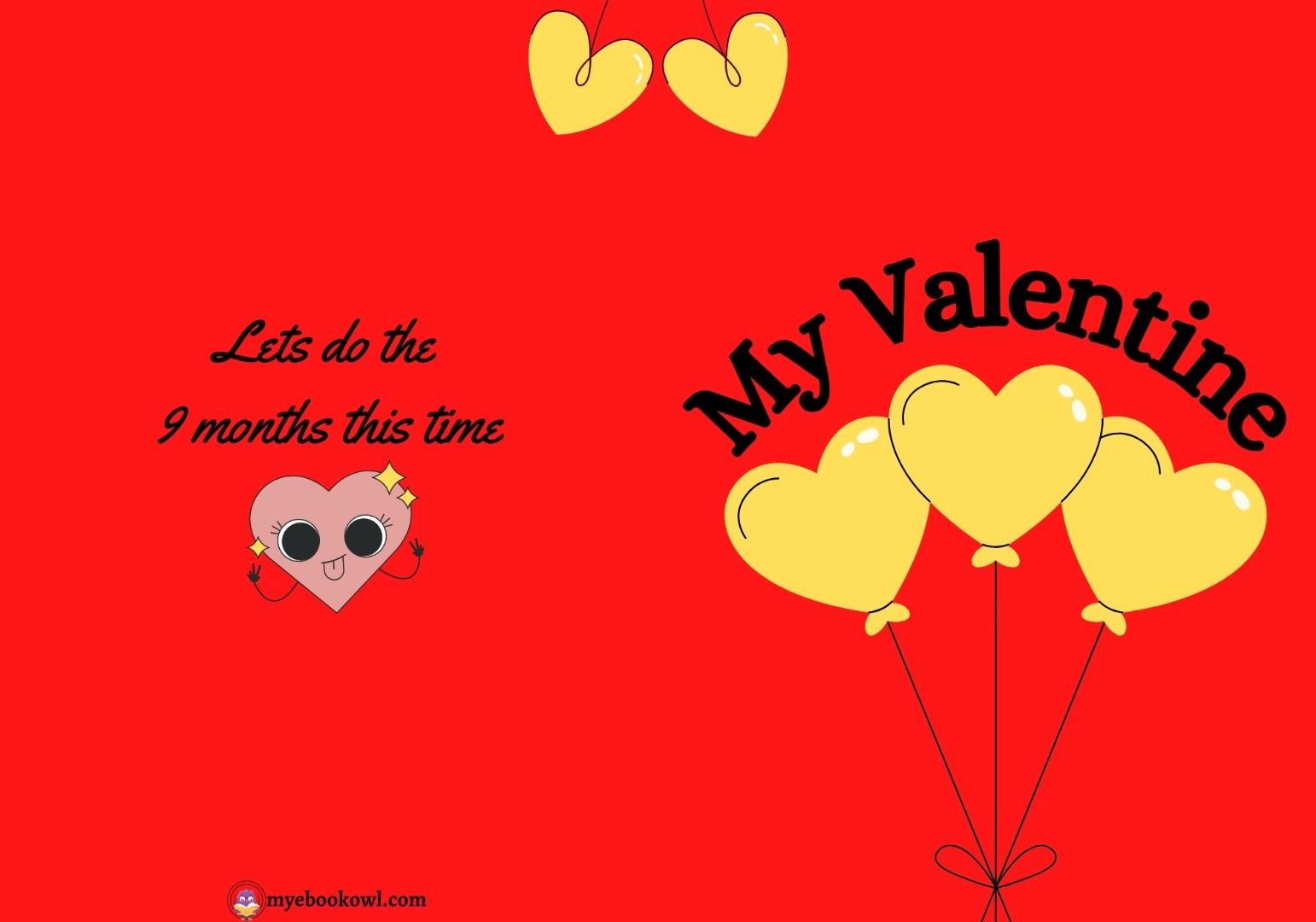 You are my Valentine Printable Foldable Cards