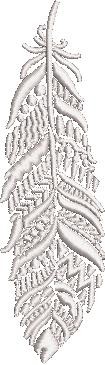 Feather Embroidery Design