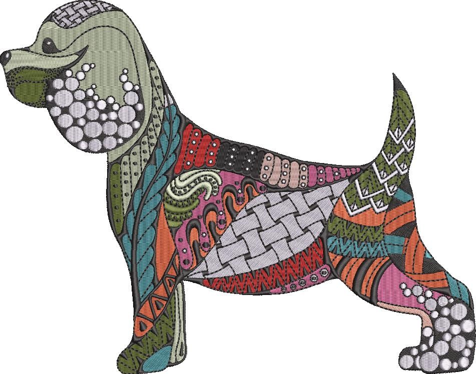 Colorful Spaniel Dog Colorful Spaniel Dog