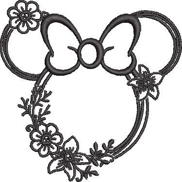 Floral Mouse Head Floral Mouse Head