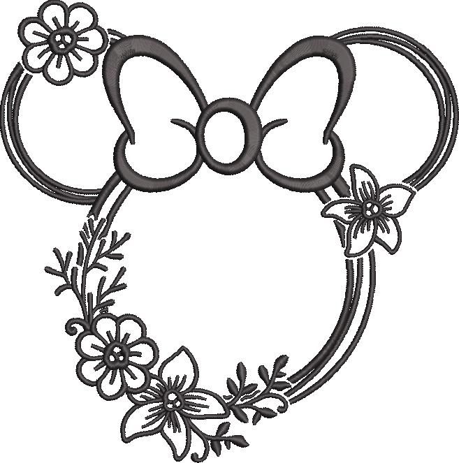 Floral Mouse Head Floral Mouse Head