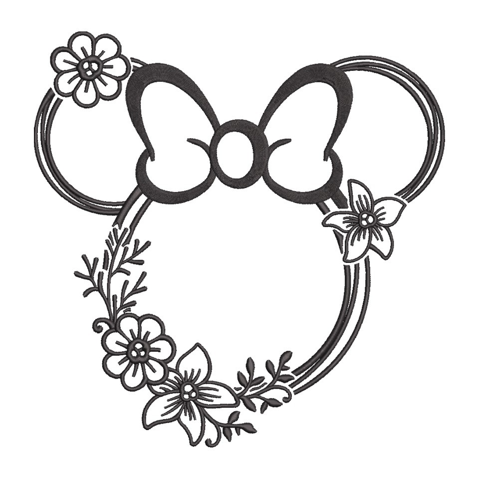 Floral Mouse Head Floral Mouse Head