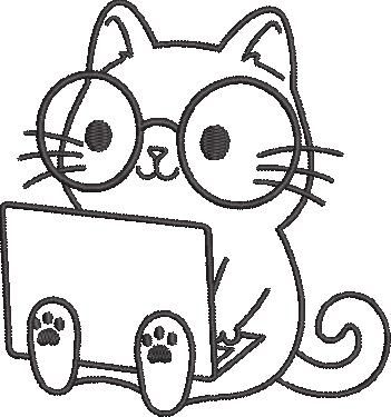 Cat With Laptop Cat With Laptop