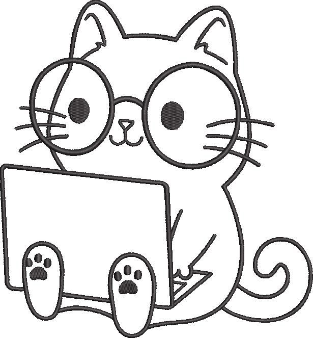 Cat With Laptop Cat With Laptop