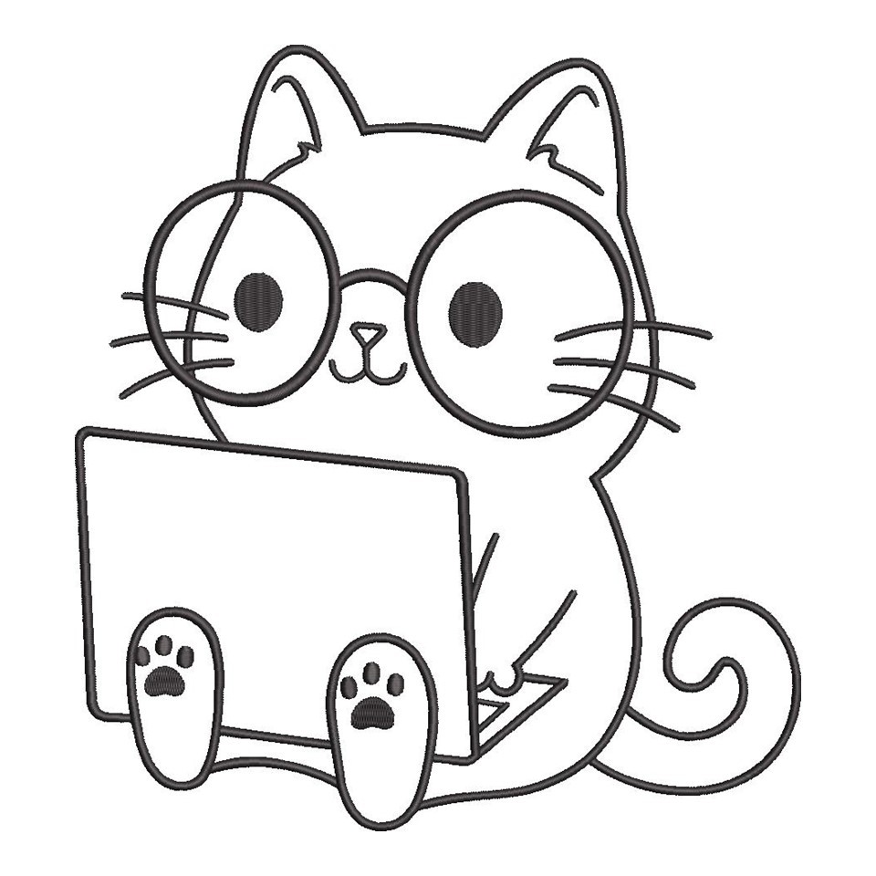 Cat With Laptop Cat With Laptop