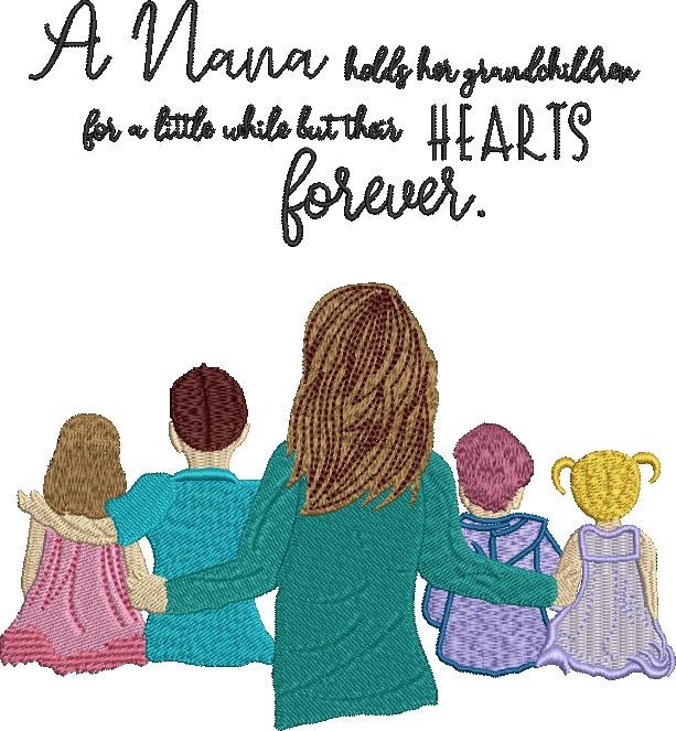 A Nana Holds Her Grandchildren A Nana Holds Her Grandchildren