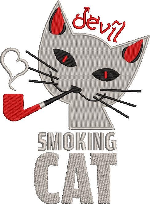 Devil Smoking Cat