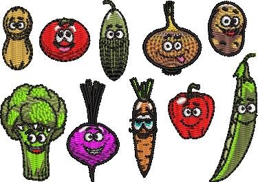 Cartoon Vegetables Characters Cartoon Vegetables Characters