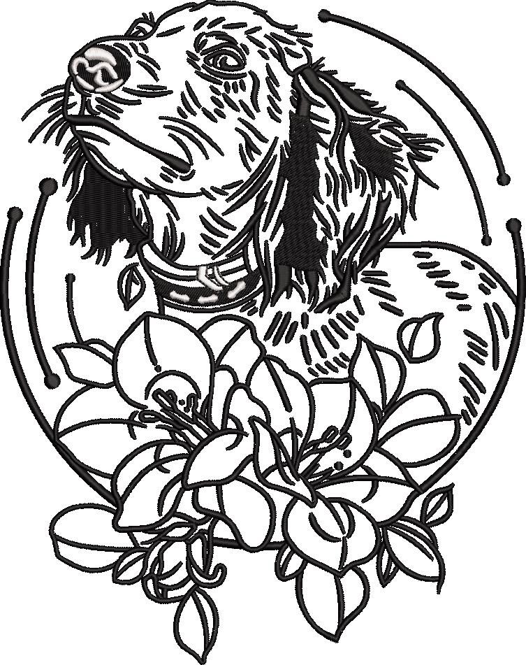 Dog Floral Dog Floral