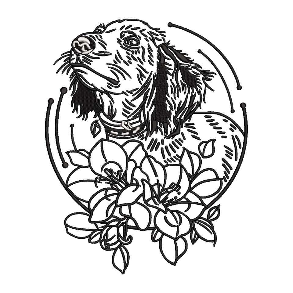 Dog Floral Dog Floral