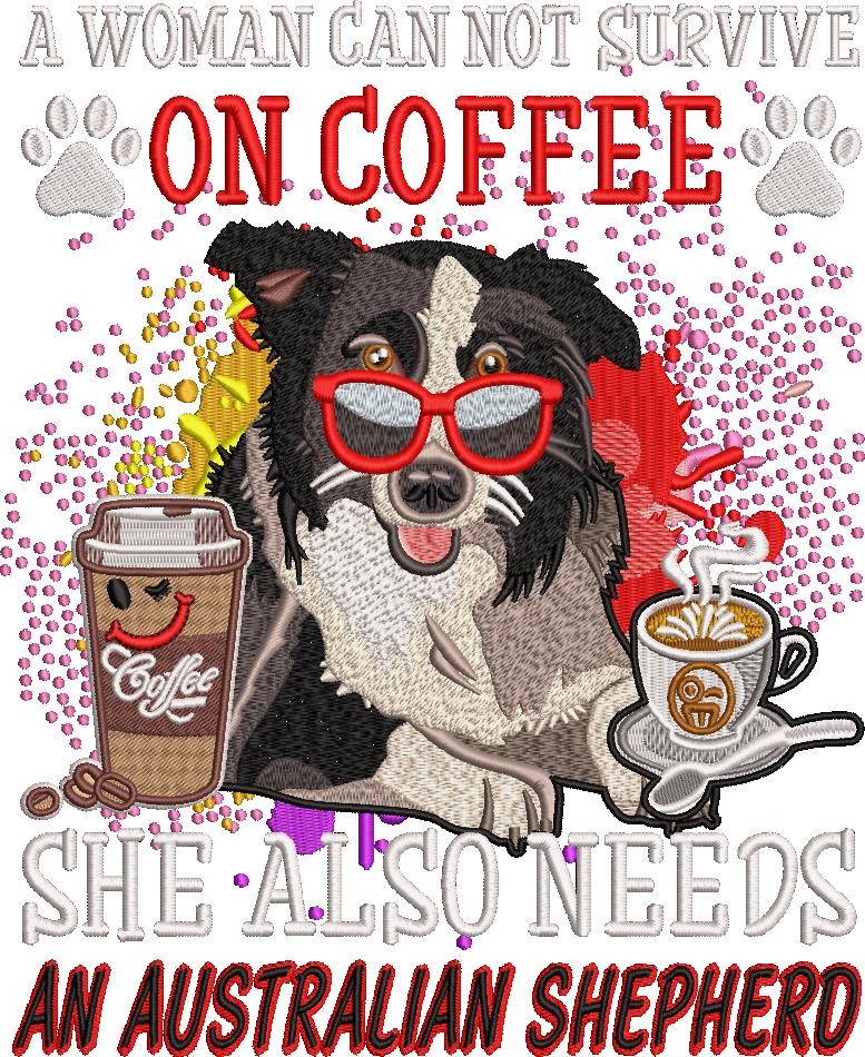 Coffee And Australian Shepherd