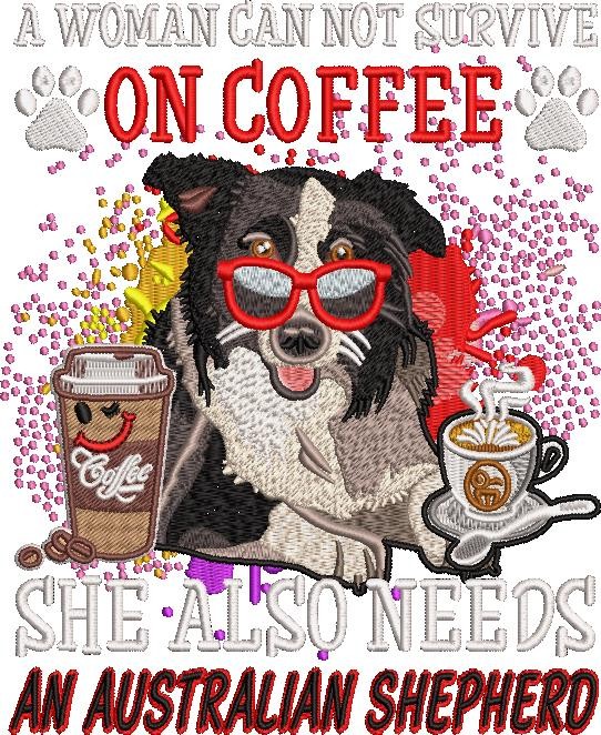 Coffee And Australian Shepherd