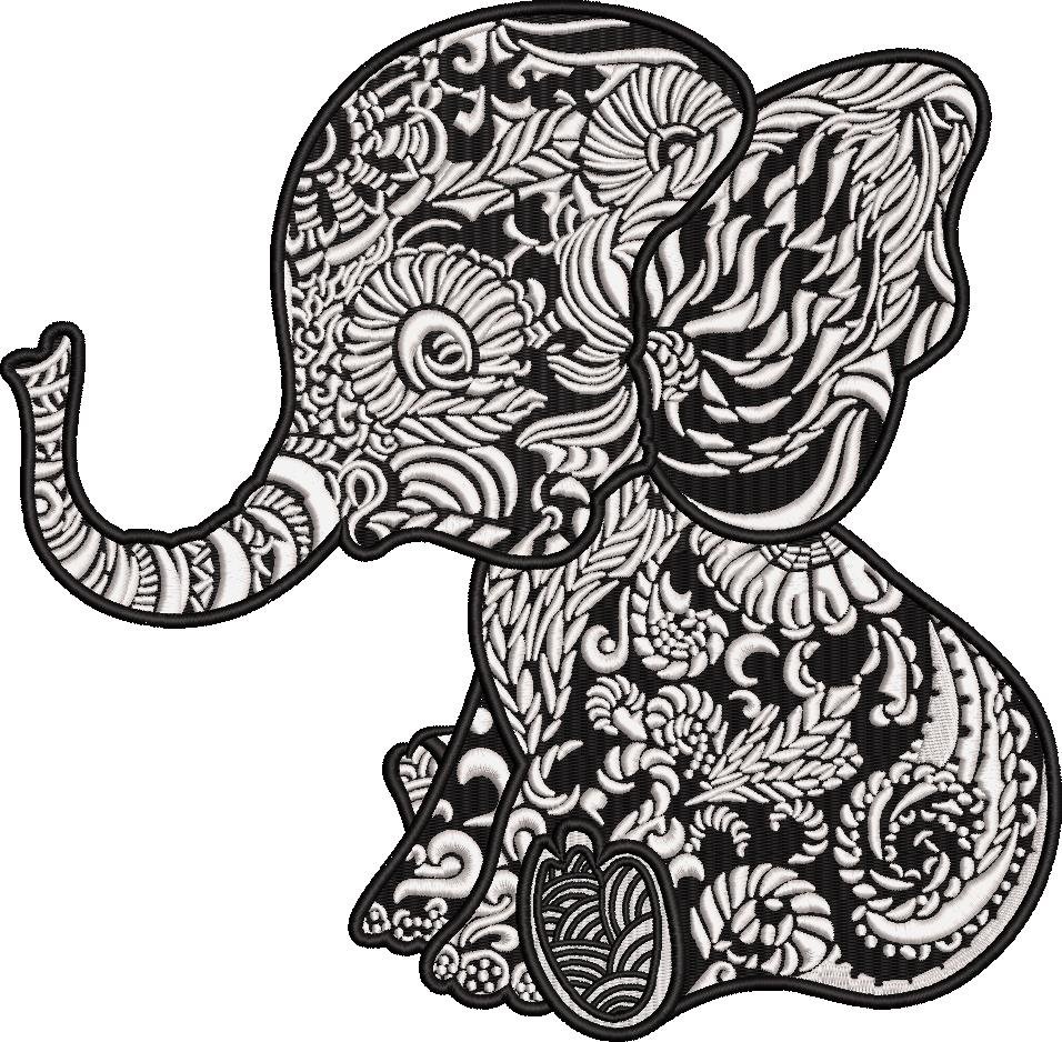 Baby Elephant Mandala Baby Elephant Mandala