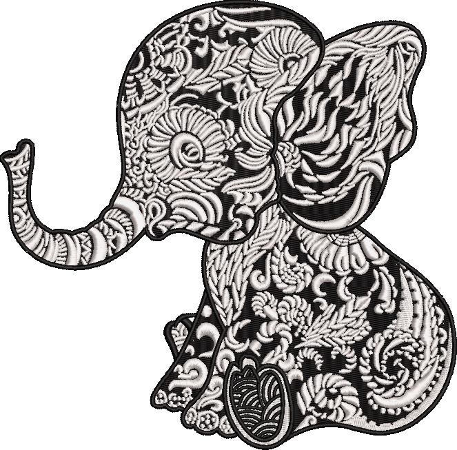 Baby Elephant Mandala Baby Elephant Mandala