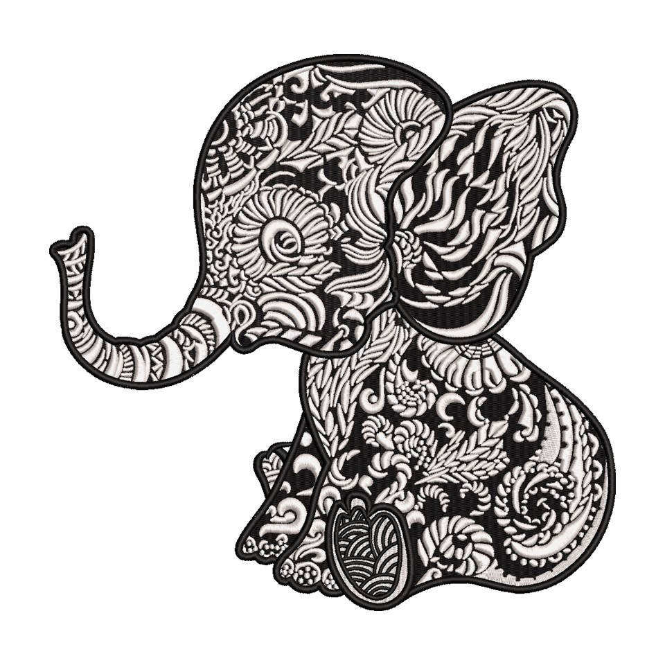 Baby Elephant Mandala Baby Elephant Mandala
